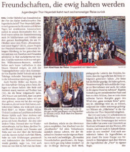 SHZ-Artikel Einlaufen KUS 2014, 28.4.2014